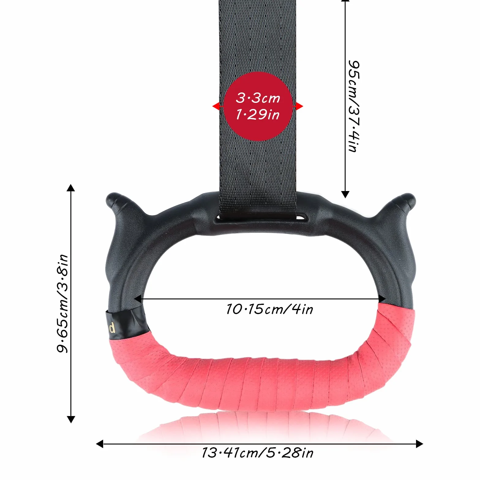 Anelli Calisthenics Anelli Ginnastica per Bambini con Regolabili Lunghi Cinghie e 2 Cinghie antiscivolo per Suspension Training Trazioni Attrezzature per della Forza per Esercizi, Carico Massimo 300kg