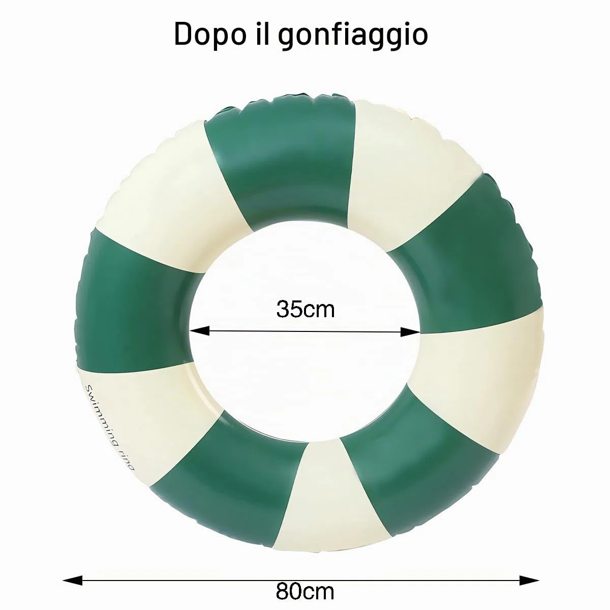 Anello di nuoto gonfiabile, Anello di Nuoto Gonfiabile Galleggiante Adulti, Vintage a Righe Ciambella Salvagente Gonfiabile, per Galleggiante per bambini adulti