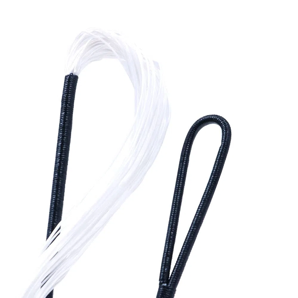 CRS-004C, Corda per Balestra, 66,5 cm, Peso di trazione: 79,4 kg, Fibra di Poliestere, Bianco e Nero