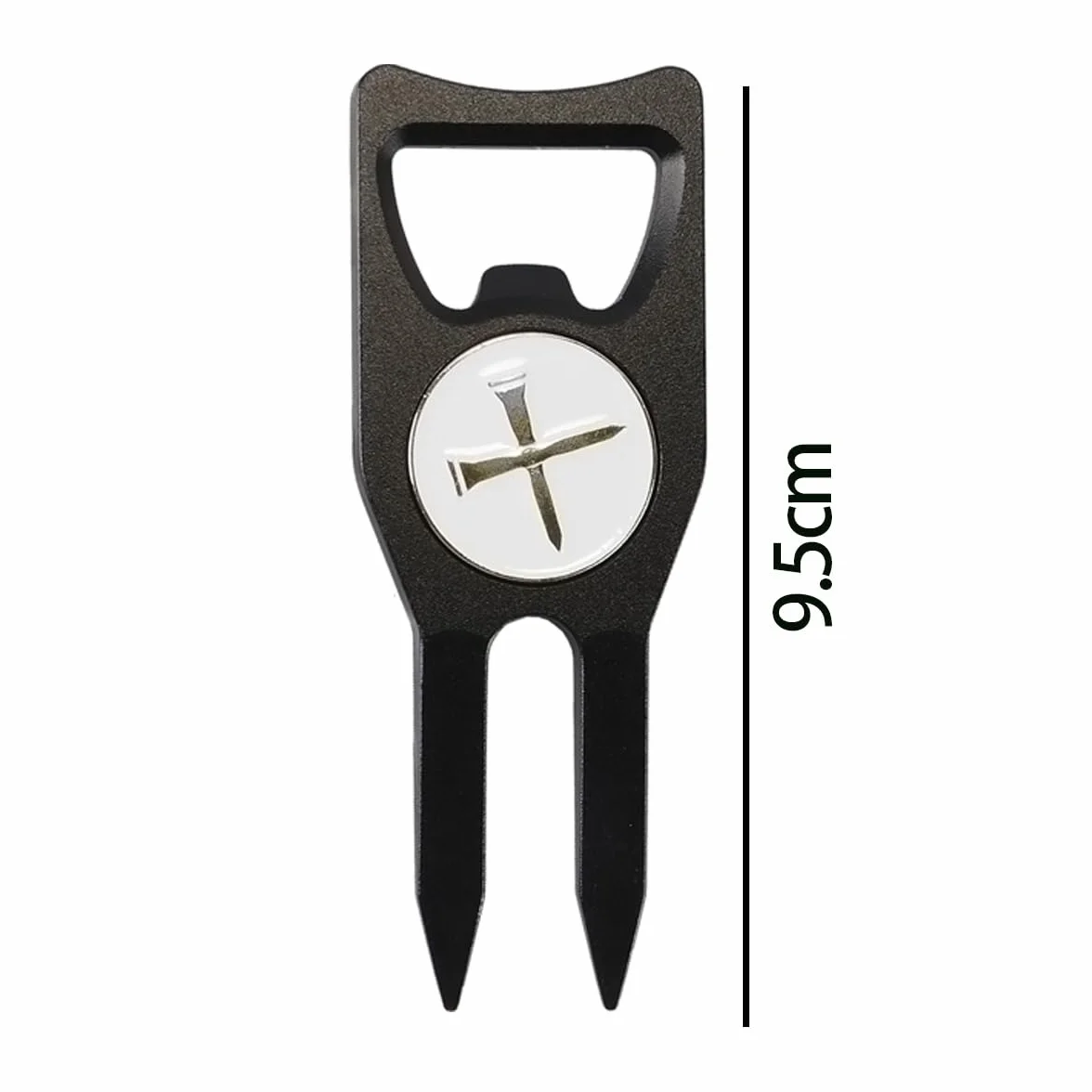 Alnicov Strumento di Riparazione per zolle da Golf 6 in 1 con Marcatore Magnetico
