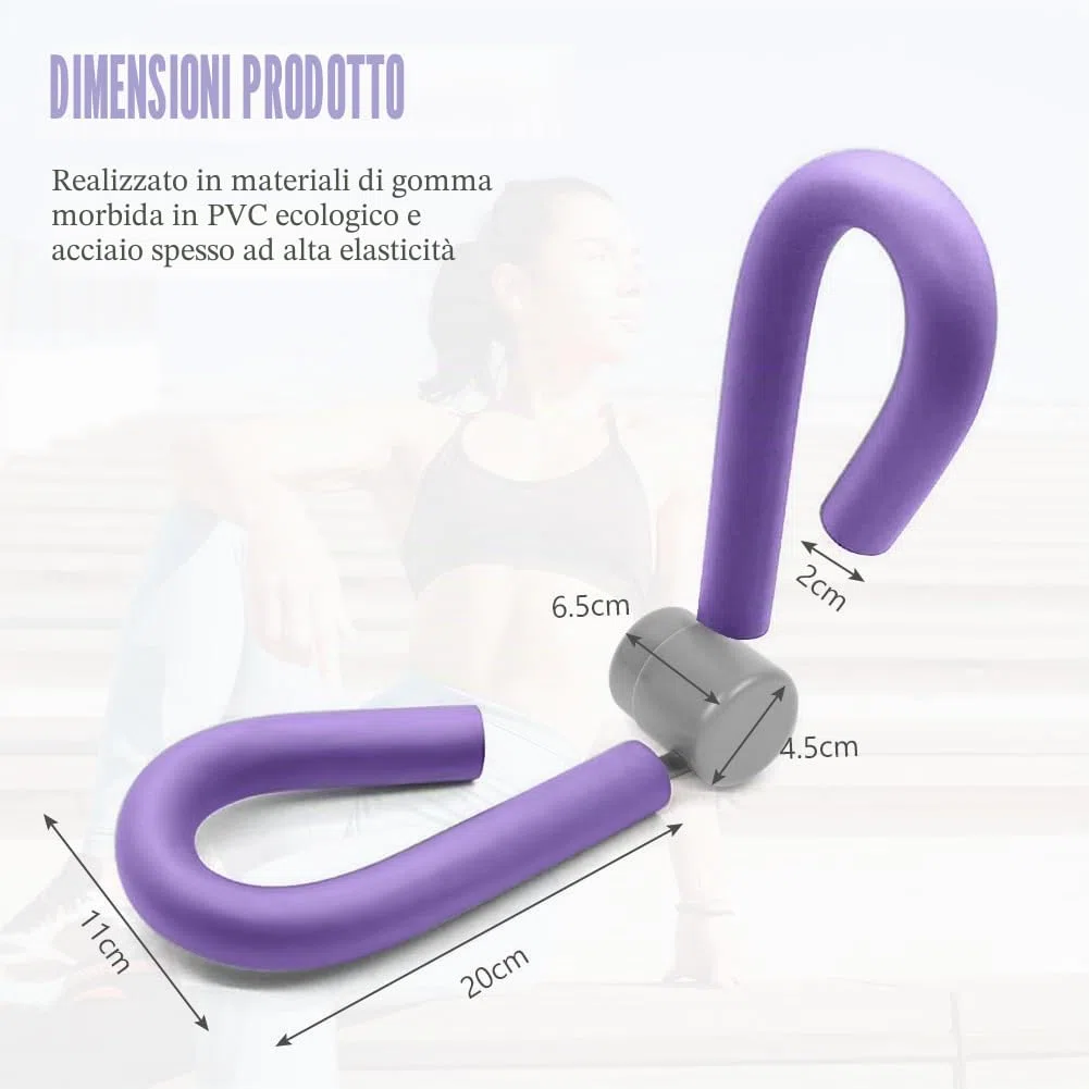 Flintronic Attrezzo Interno Coscia, Attrezzo Ginnico per Cosce e Braccia, Hip Trainer, Allenatore per Cosce, Attrezzi Esercizi Pavimento Pelvico Muscoli per Palestra in Casa Yoga Pilates