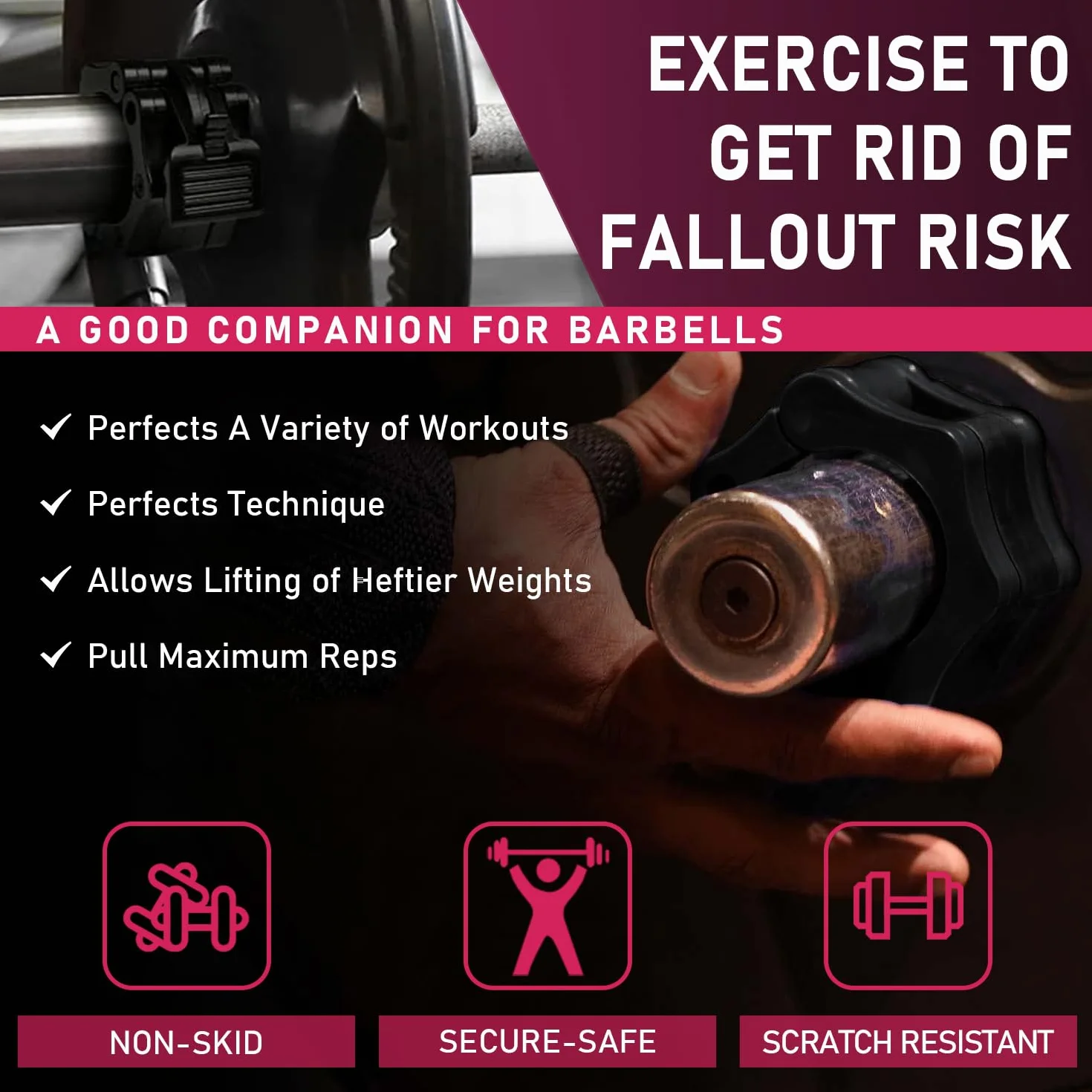 Taeku Morsetti per Bilanciere 2 Pezzi Bilanciere Morsetto Collare Sgancio Rapido Collari Bilancieri Manubri Sollevamento Pesi Serrature per Fitness Palestra