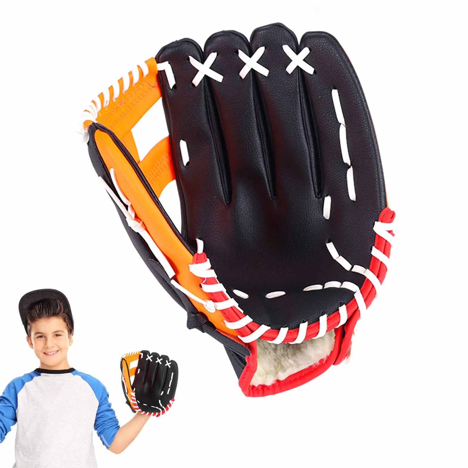 Guanto da Softball per Adulti, Guanto da Baseball Sportivo per Bambini | Guanti Singoli da Baseball Sportivi e Professionali,Getta Un Regalo Sportivo di Compleanno di Natale per Bambini