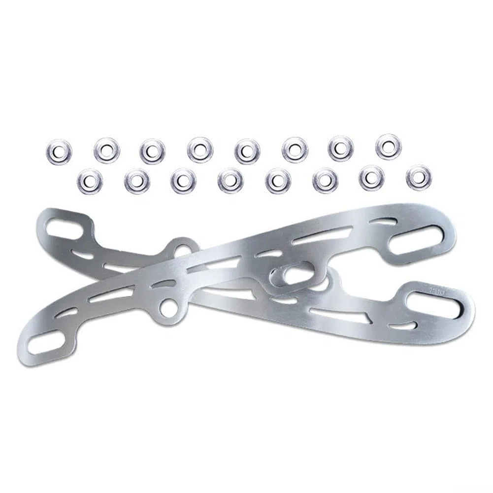 Honseadek Lama per pattinaggio su ghiaccio, 2 pezzi, in acciaio inox, accessorio retrofit, lame in acciaio inox per la conversione dei pattini a rotelle, accessorio ideale per pattinaggio in linea