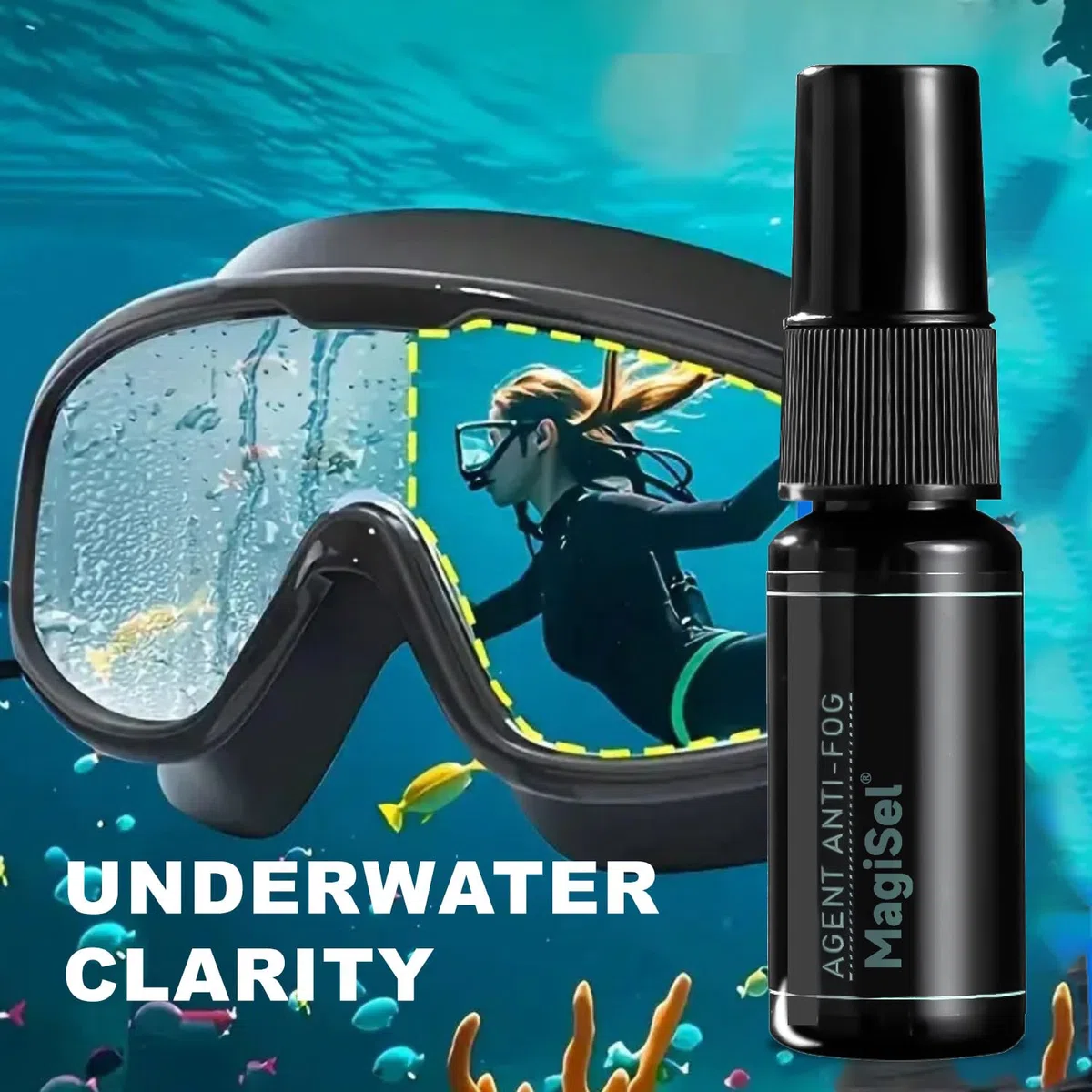 2PCS Spray Antiappannamento, Anti Fog Spray per Occhiali, Spray Antiappannante Anti-Appannamento Spruzzino Detergente per Maschere Sub e Occhialini Nuoto, Protezione Antiappannamento Tutti i Vetri