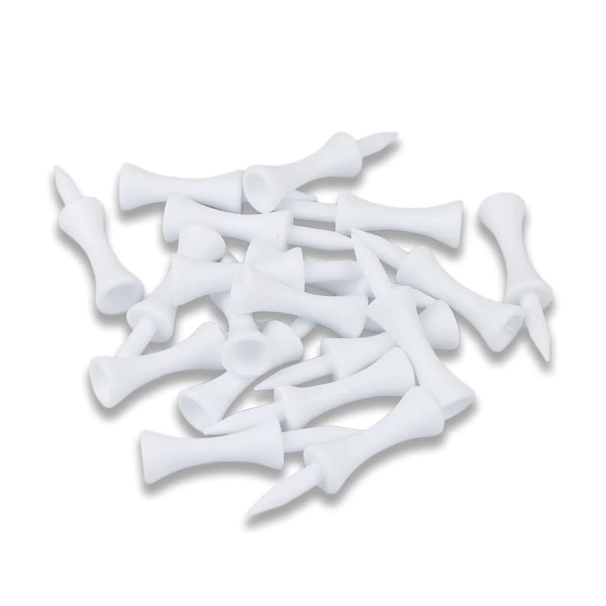 Tee Golf Plastica 100 Pezzi Bianco 51mm