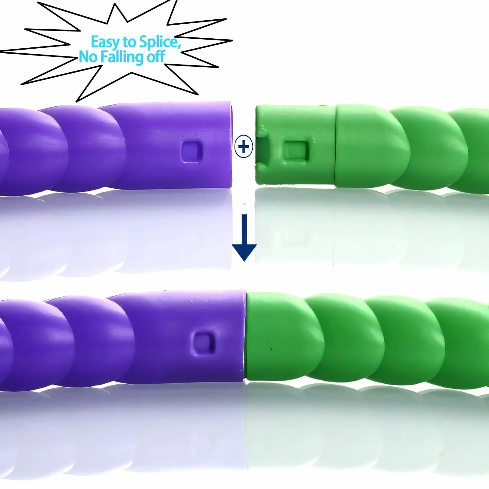 Hula Hoop per Bambini, Hula Hoop Pieghevole in Plastica, Cerchio di Fitness Splicing Rimovibile per hula hoop per Ginnastica da Dimagrire, Danza, Giochi
