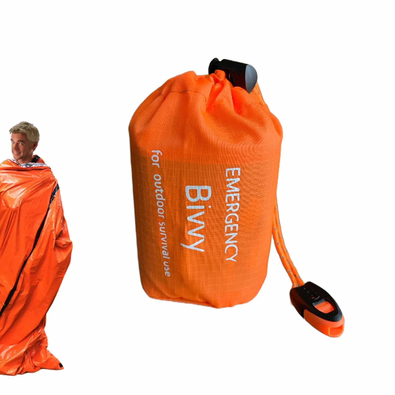 Sacco a pelo coperta termica emergenza telo termico sopravvivenza montagna bivy bag impermeabile resistente al vento