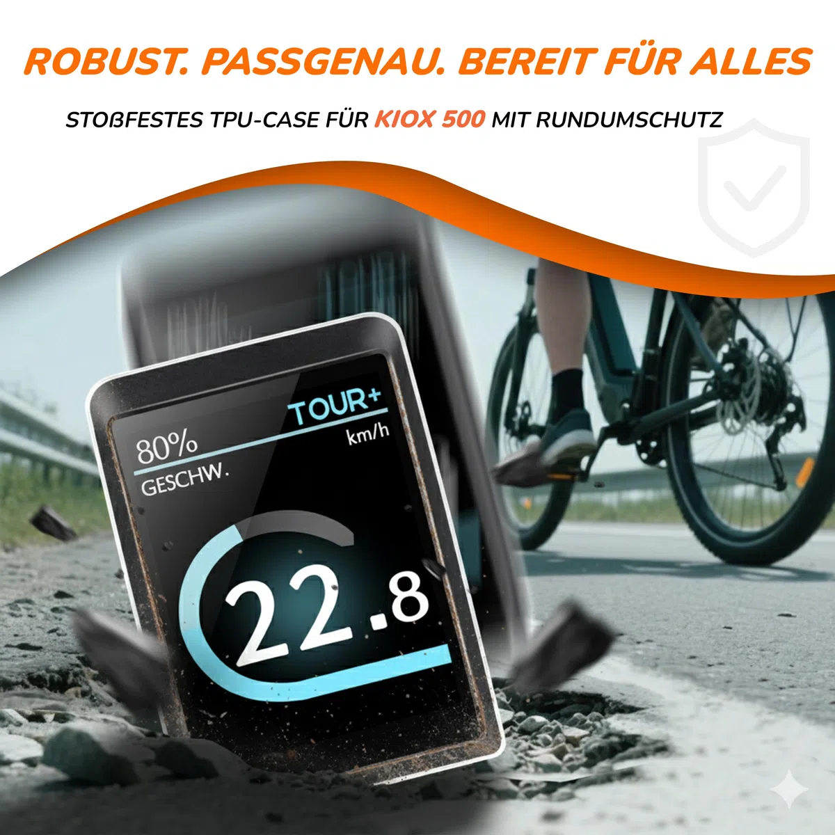 Set di pellicole protettive per display Kiox 500 (BHU3700) – Ebike Accessories Protective Cover Custodia protettiva con custodia in neoprene per Bosch Kiox 500