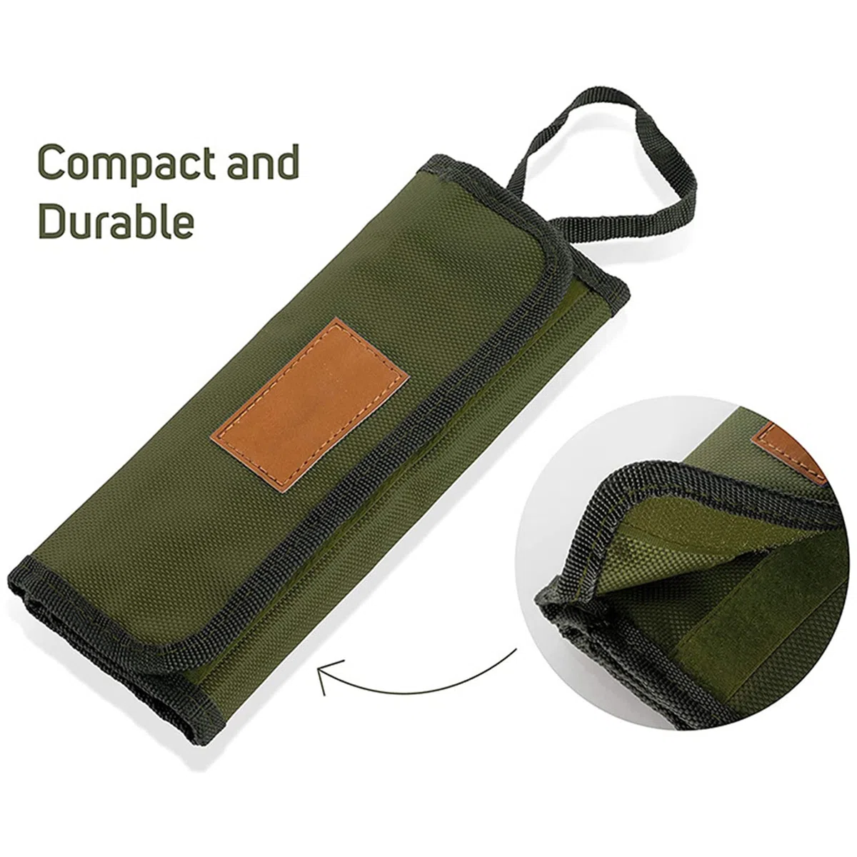Borsa Piccola Per Coltelli Da Chef, Borsa Avvolgibile In Poliestere, Borsa Avvolgibile Per Stoviglie Da Campeggio, Borsa Portatile Per Coltelli Da Chef, Borsa Avvolgibile Per Stoviglie Da Campeggio