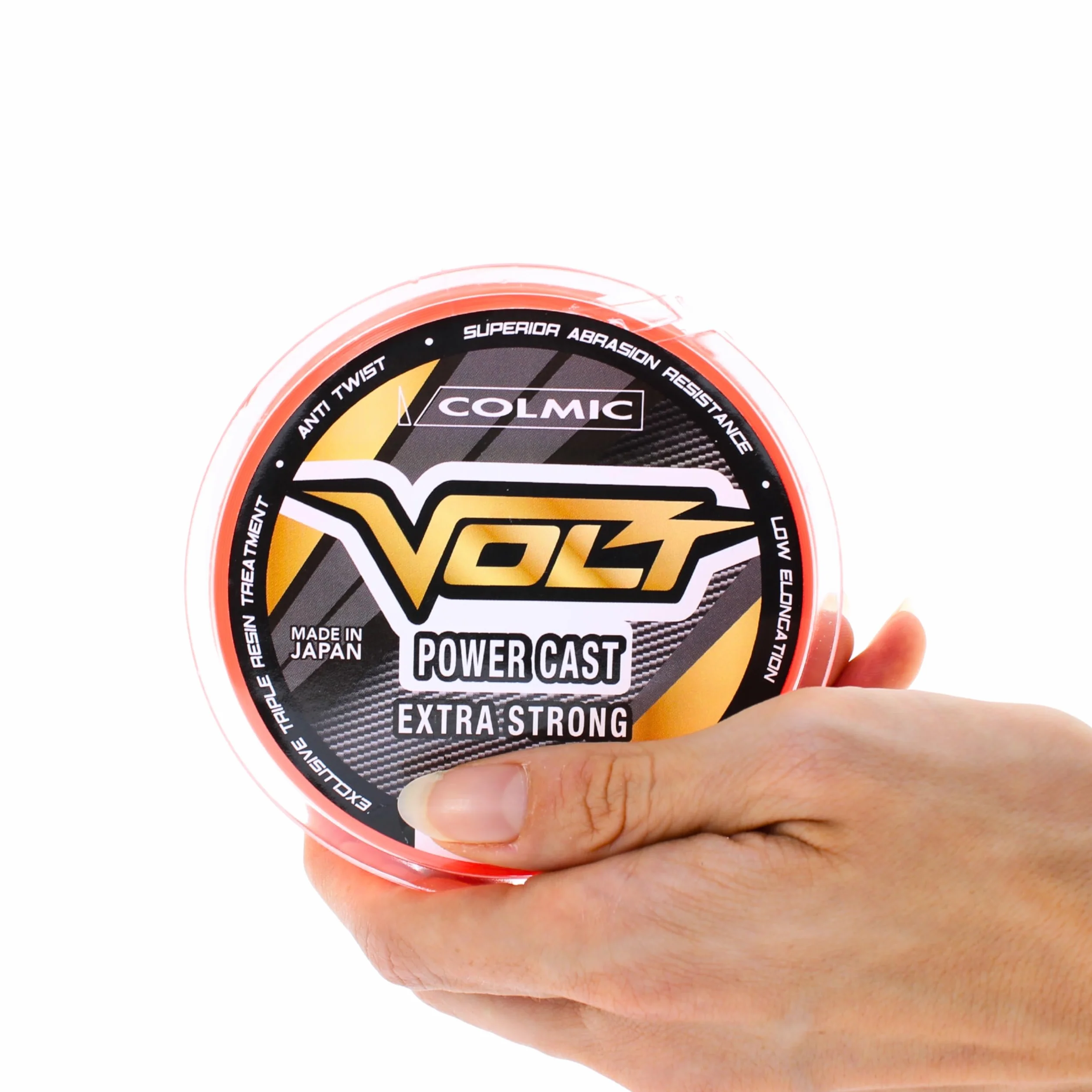 Colmic VOLT Power Cast – Monofilo da Pesca Made in Japan per Surfcasting e Mare – Extra Strong, Alta Visibilità, Anti Twist, Fluorine Triple Resin - Prodotto Ufficiale Colmic