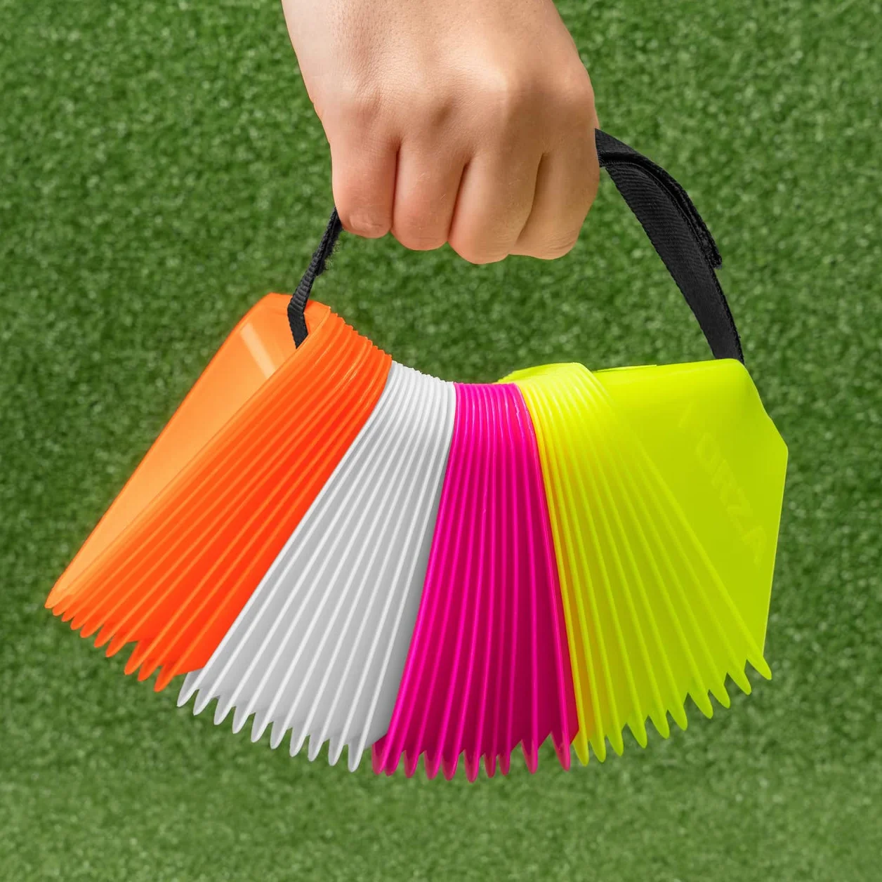 FORZA Mini Coni Triangolari 4,5cm Fluorescente Confezione da 40