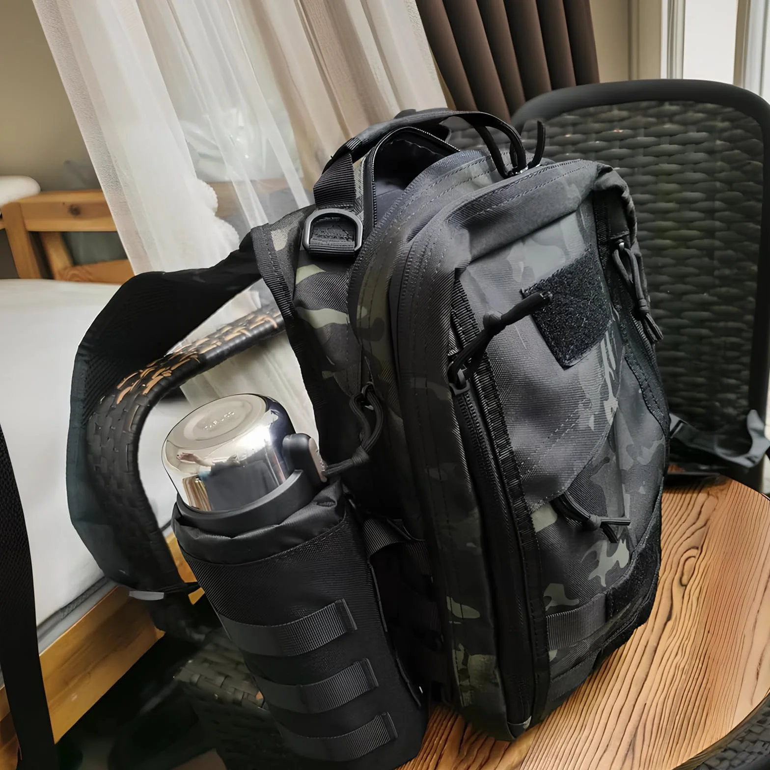 Borsa per Borraccia Molle Militare Portabottiglie Tattiche per Escursionismo Corsa Campeggio