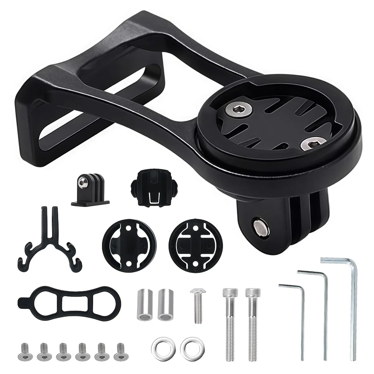 Supporto per Computer per Bicicletta, Manubrio in Lega di Alluminio, Regolabile Supporto per Bici Garmin Edge, Compatibile con Garmin Edge 25 130 200 500 510 540 810 1024, per Bici da Strada e Mountai
