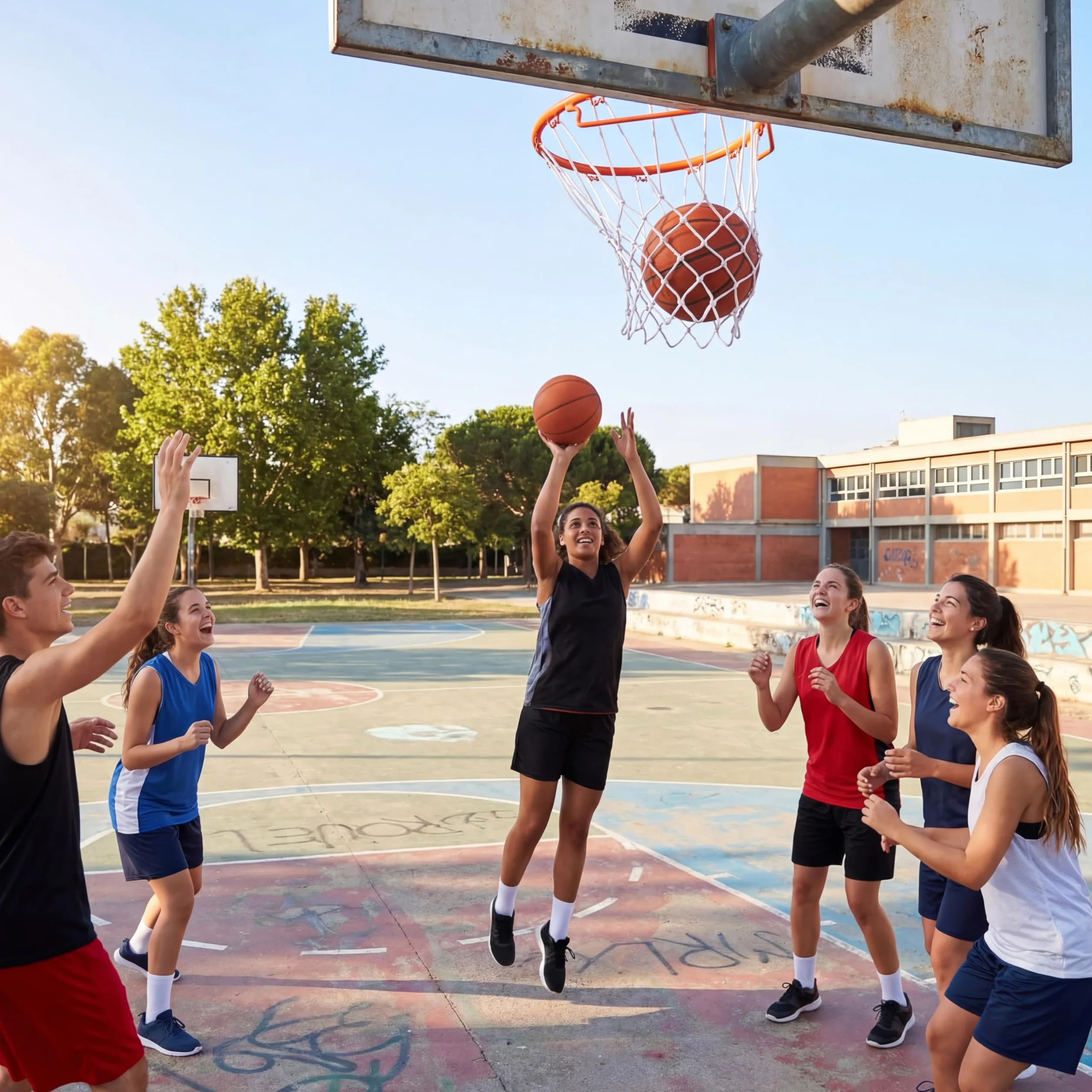Syhood Rete da basket di ricambio per tutte le condizioni atmosferiche, 12 passanti