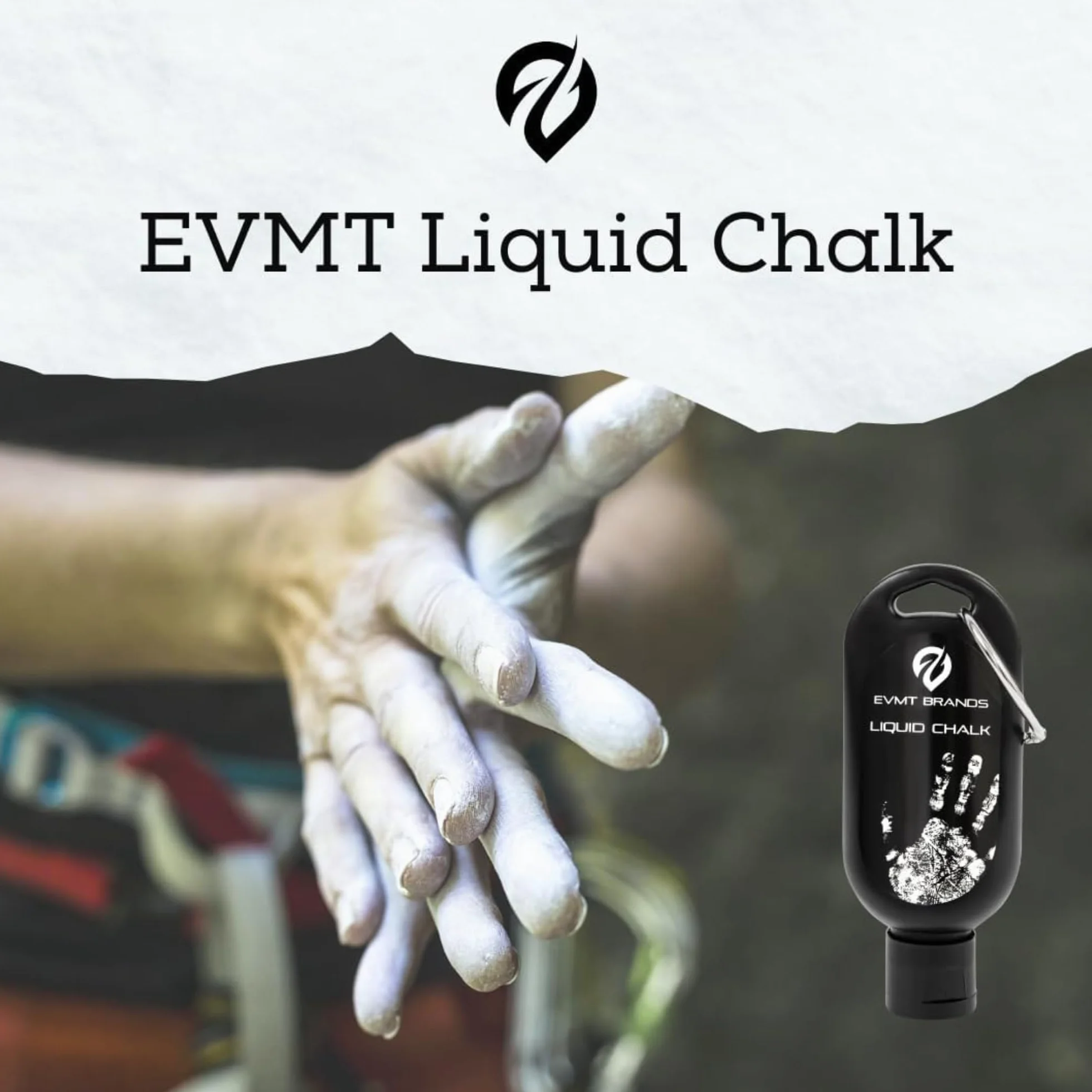 EVMT Gesso Liquido e Magnesite Liquida Antiscivolo per Palestra, Sollevamento Pesi, Arrampicata, Ginnastica, Danza, Resistente al Sudore, Presa Potente
