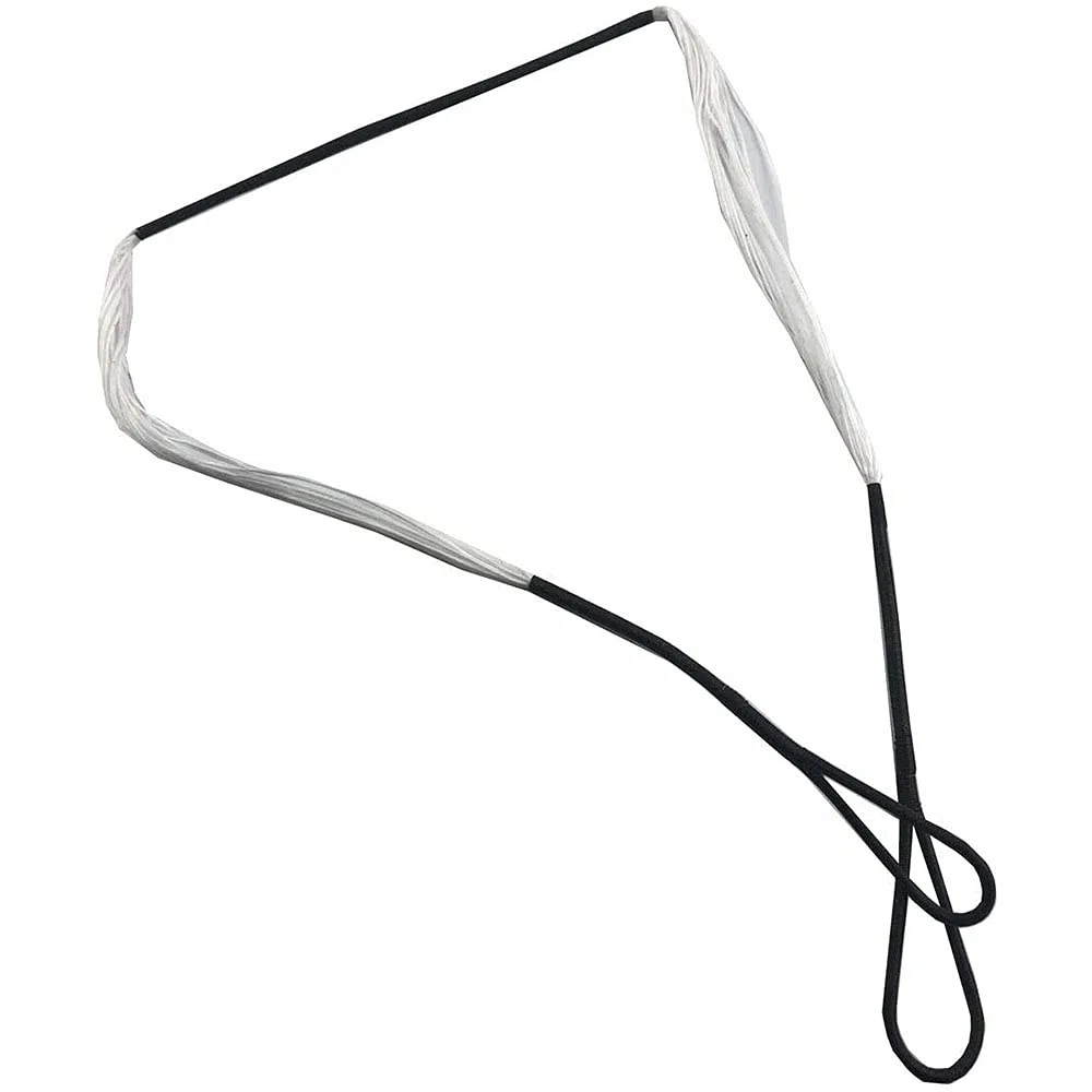 CRS-004C, Corda per Balestra, 66,5 cm, Peso di trazione: 79,4 kg, Fibra di Poliestere, Bianco e Nero
