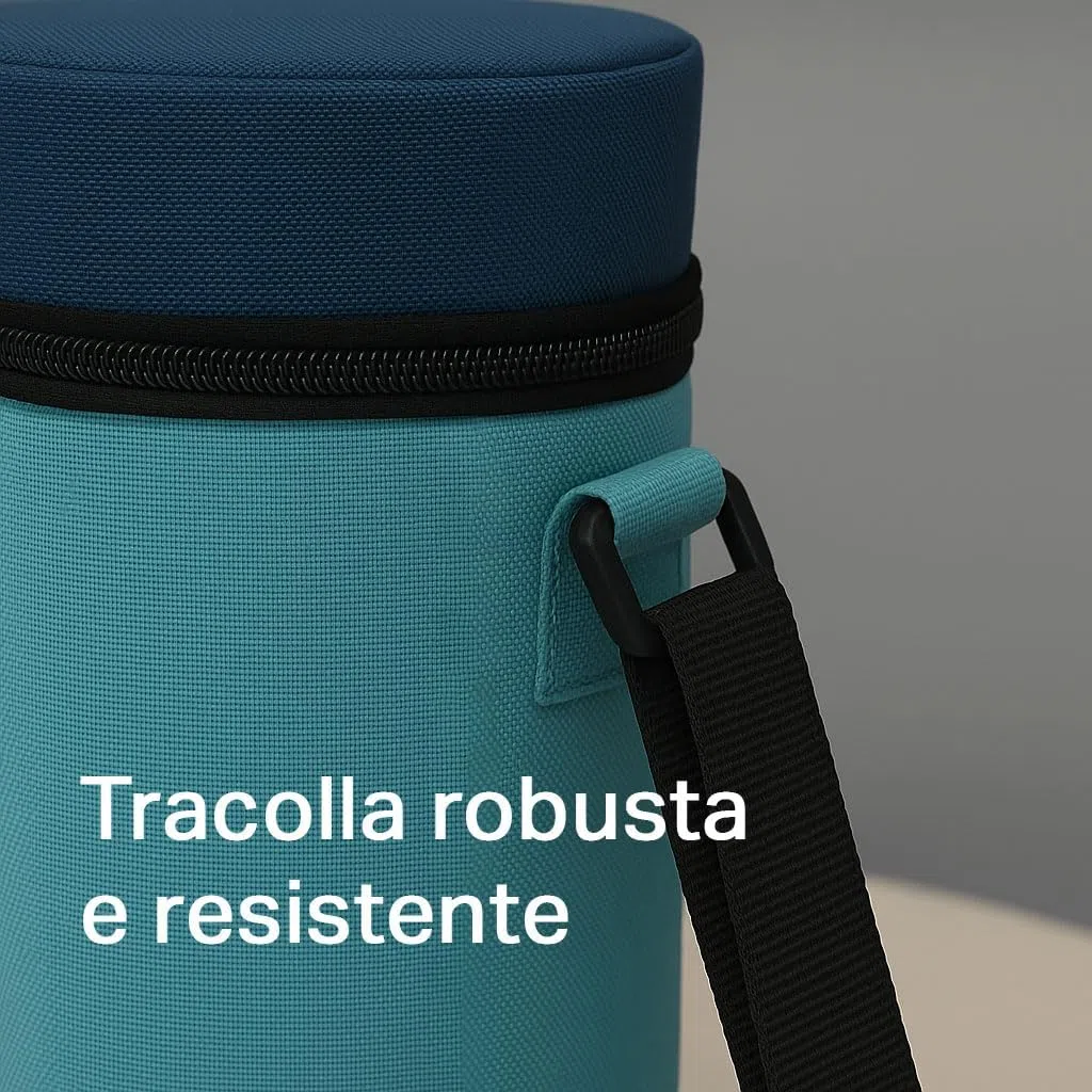 Borsa Termica Portatile Sacar – Isolamento Termico Alta Qualità – Tracolla Regolabile e Cerniera – Ideale per Escursioni, Mare, Piscina e Campeggio