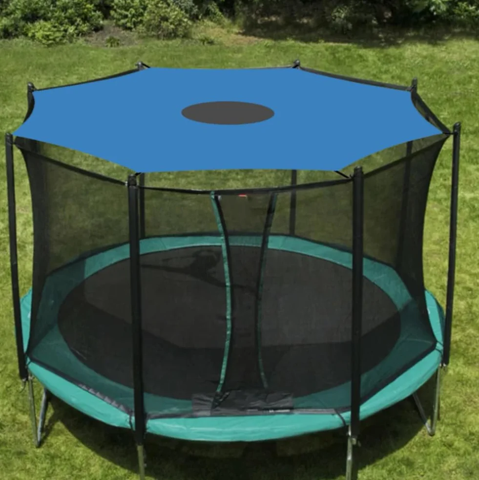Copertura Parasole per Trampolino, Ø 183 244 305 366 427 cm Copertura per Trampolino, Copertu-ra Superiore per T-rampolino, Resistente ai Raggi UV & Impermeabile