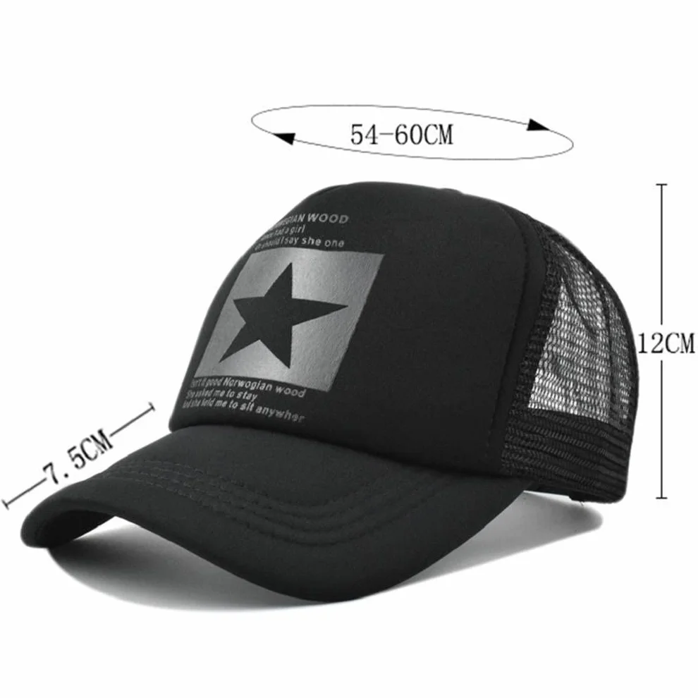 Cappellino con Visiera Estivo Ricamato Uomo Trucker Berretto da Baseball Unisex Traspirante