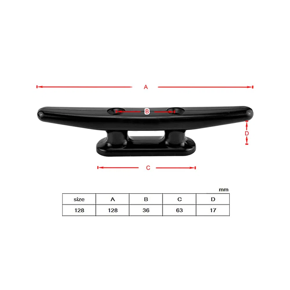 Nylon Ormeggio Tacchetta da Barca,Portacorda Per Barca Bitta A Base Aperta Bitta Per Barche Marine Linea Di Coperta Per Yacht Cravatta In Corda Accessori Hardware Per Barche 200mm