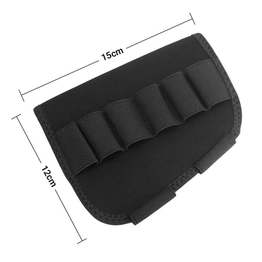 Tactical 6 Round Shotgun Buttstock Porta Munizioni 12/20 Ga Bullet Carrier Caccia Militare Fucile Softair Butt Butt Cartuccia Custodia
