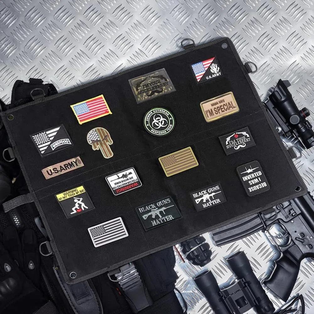 Pannello di visualizzazione Patch da 24,6 x 19 Pollici, Pannello di Supporto Pieghevole con Logo in per l'esercito Militare