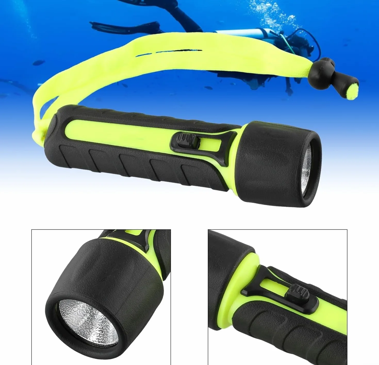 Torcia Elettrica Subacquea Impermeabile LED 8000LM 50M Scuba Diving Lampada