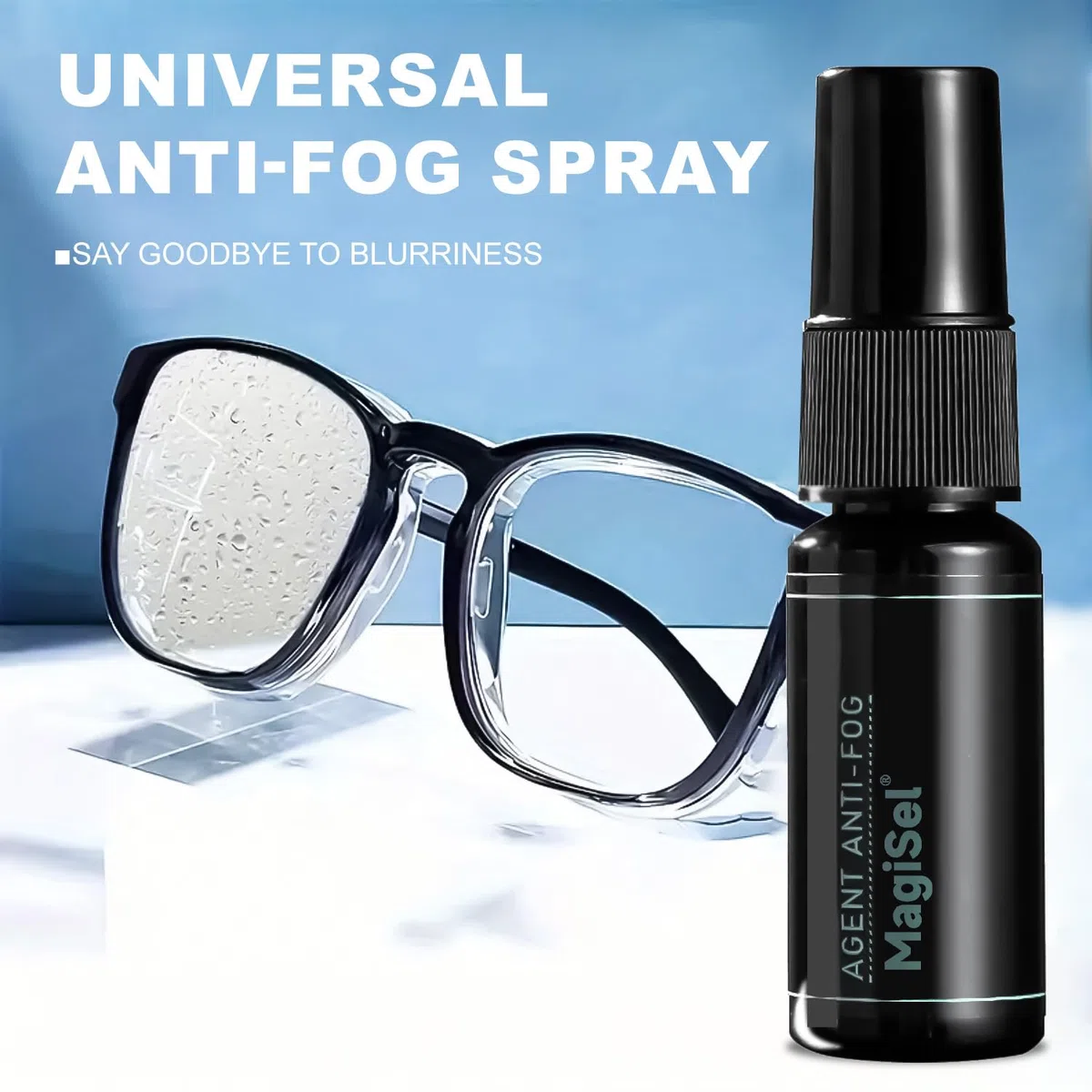 2PCS Spray Antiappannamento, Anti Fog Spray per Occhiali, Spray Antiappannante Anti-Appannamento Spruzzino Detergente per Maschere Sub e Occhialini Nuoto, Protezione Antiappannamento Tutti i Vetri