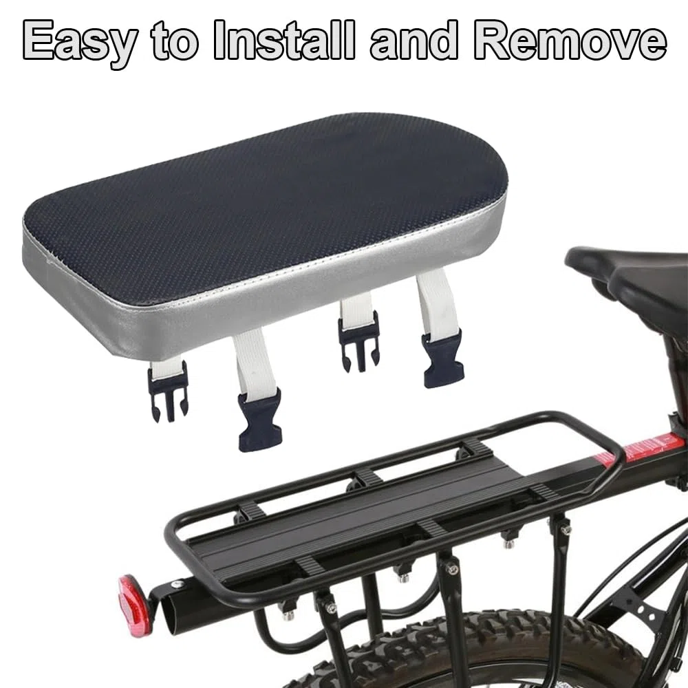 Cuscino Posteriore per Bicicletta in PU, Seggiolino per Bici Confortevole, Cuscino del Sedile Posteriore Della Bicicletta, Morbido Cuscini per Biciclette, Seggiolino Bici per Adulti e Bambini