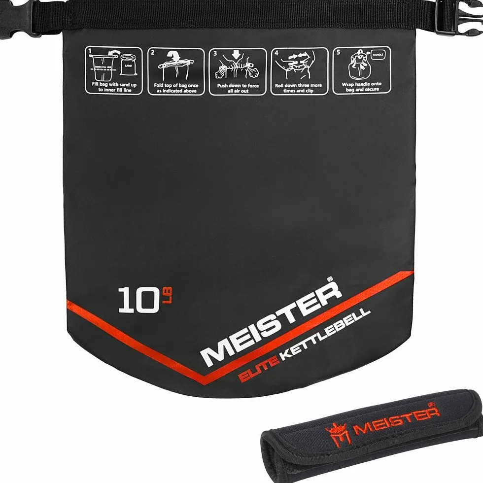 Meister Elite Tragbare Sand-Kugelhantel – Weicher Sandsack-Gewicht – 10/15/9 kg