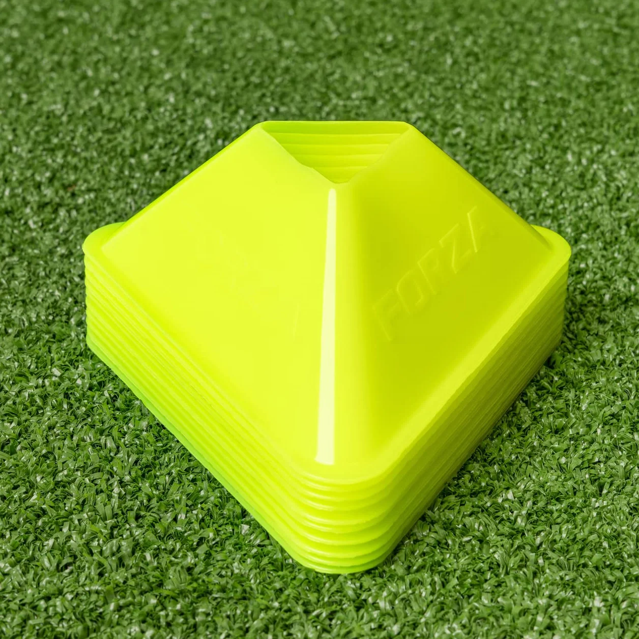 FORZA Mini Coni Triangolari 4,5cm Fluorescente Confezione da 40