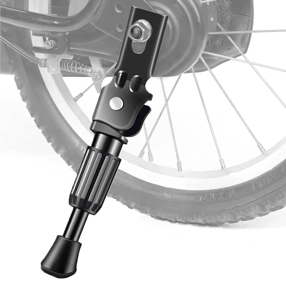 Cavalletto Bici 14 Pollice Cavalletto per Bici per Cavalletto Laterale Bici per Mountain Bike Bici da Strada Biciclette MTB Bici (Nero)