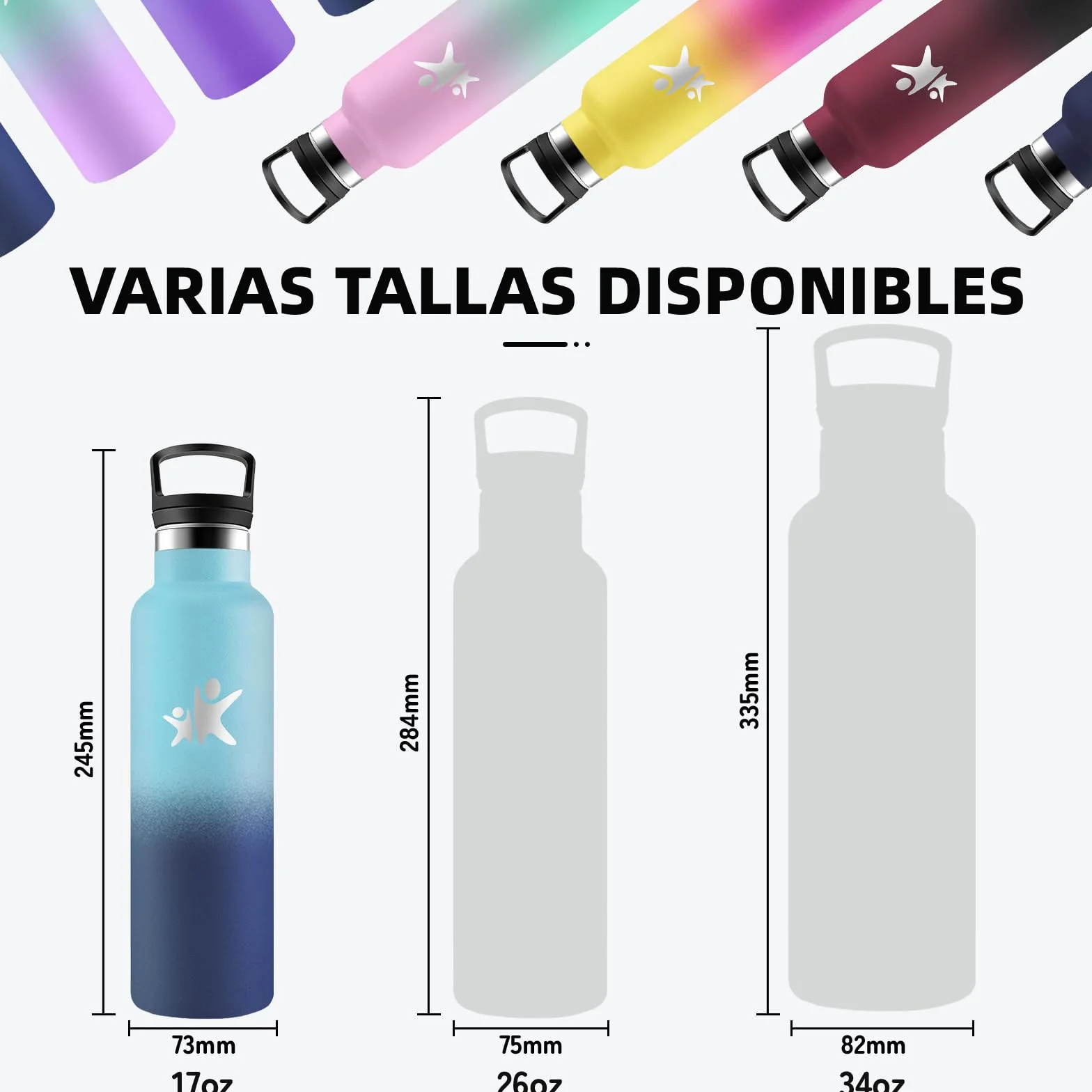 Borraccia Termica 500ml Senza BPA con Cannuccia - Bottiglia Termica per Scuola Campeggio Ufficio Palestra