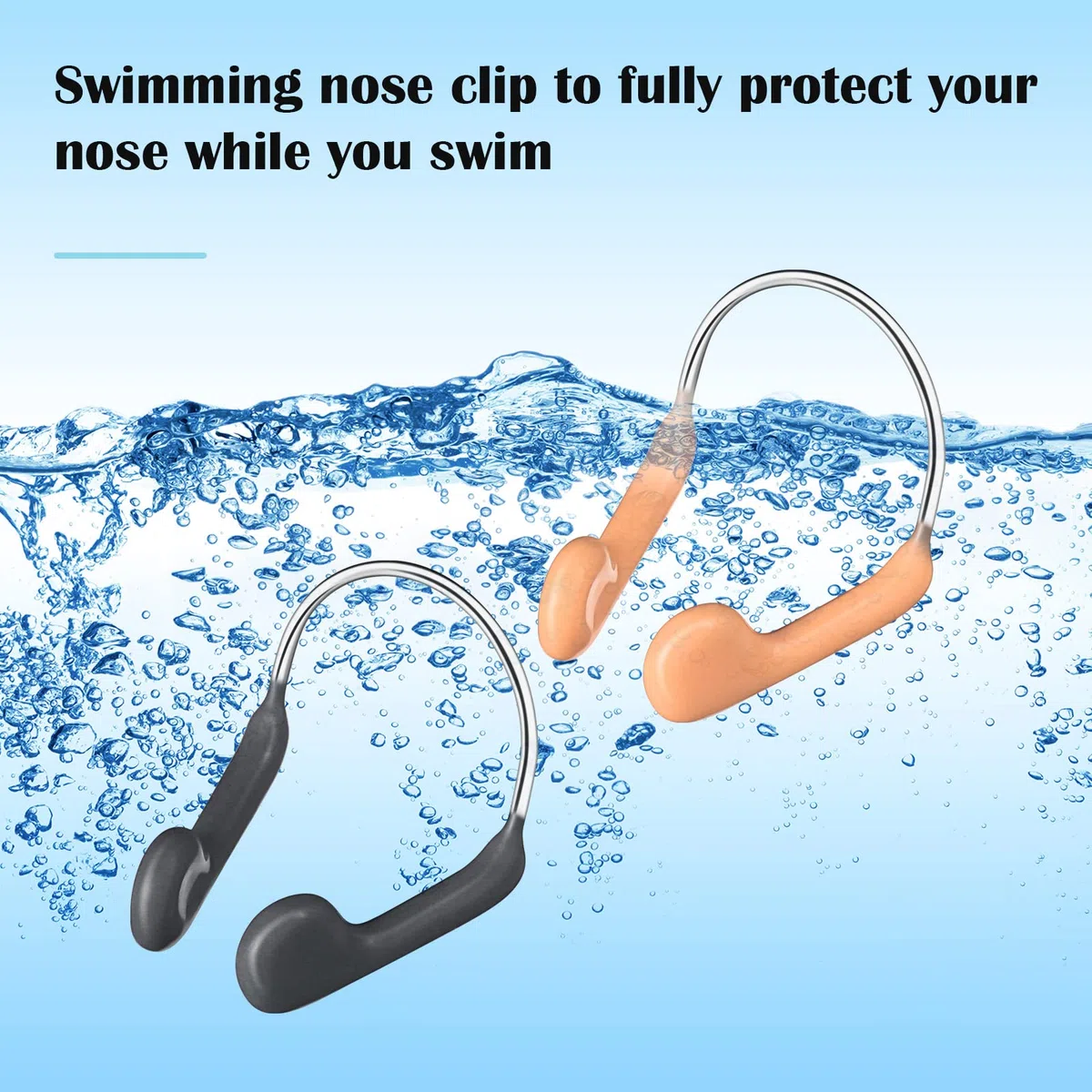 Weewooday 2 Pezzi Clip per Naso da Nuoto per Adulti Unisex Tappi per Naso da Allenamento Protettore della Competizione di Nuoto con Custodie per Sport Acquatici Piscina