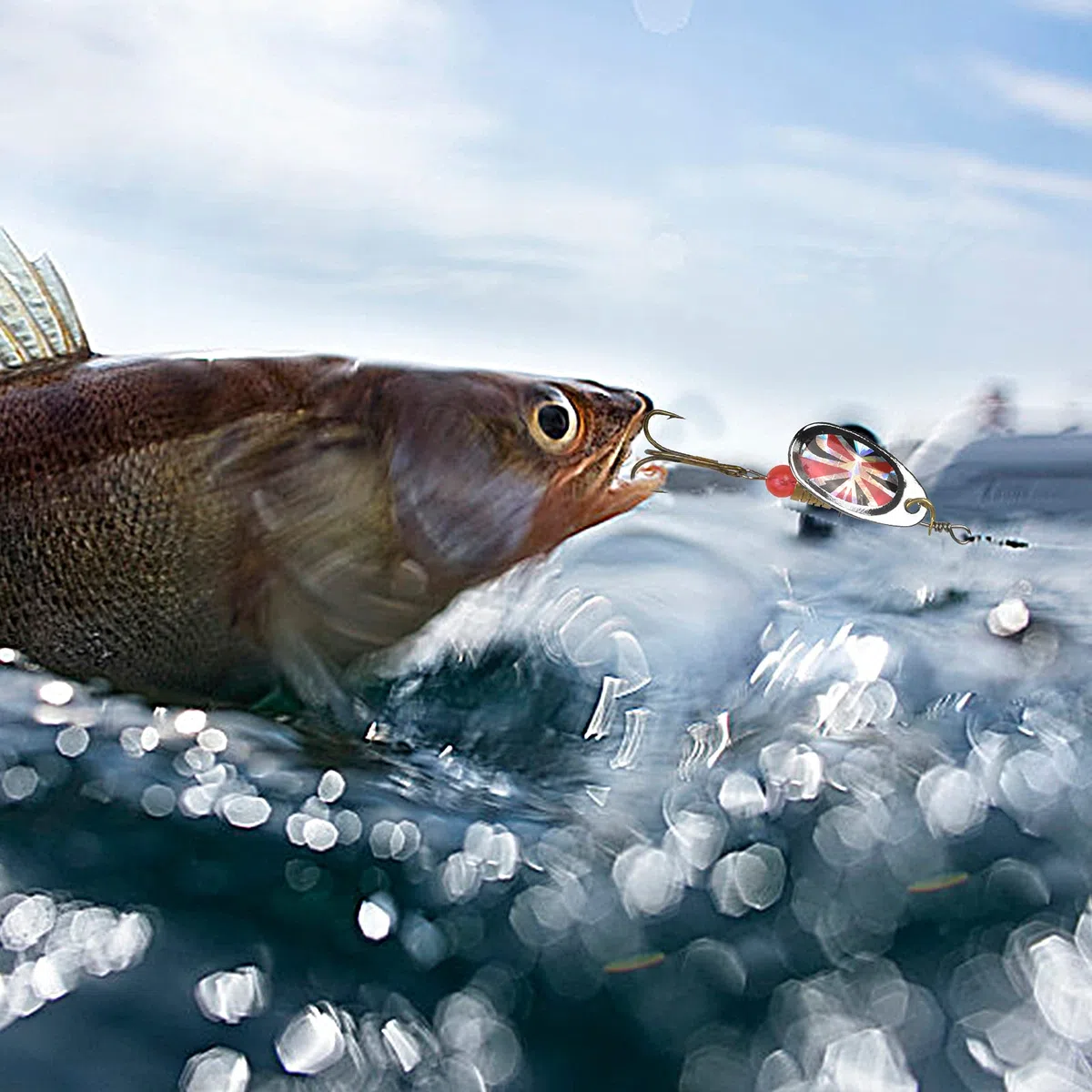10 Pezzi Esche Per La Pesca in Metallo, Cucchiaini da Pesca con gancio, Esche Artificiali Spinning, Hardbait, Attrezzatura da Pesca Accessori per Pesca in Acqua Salata, Trota, Pesce Persico