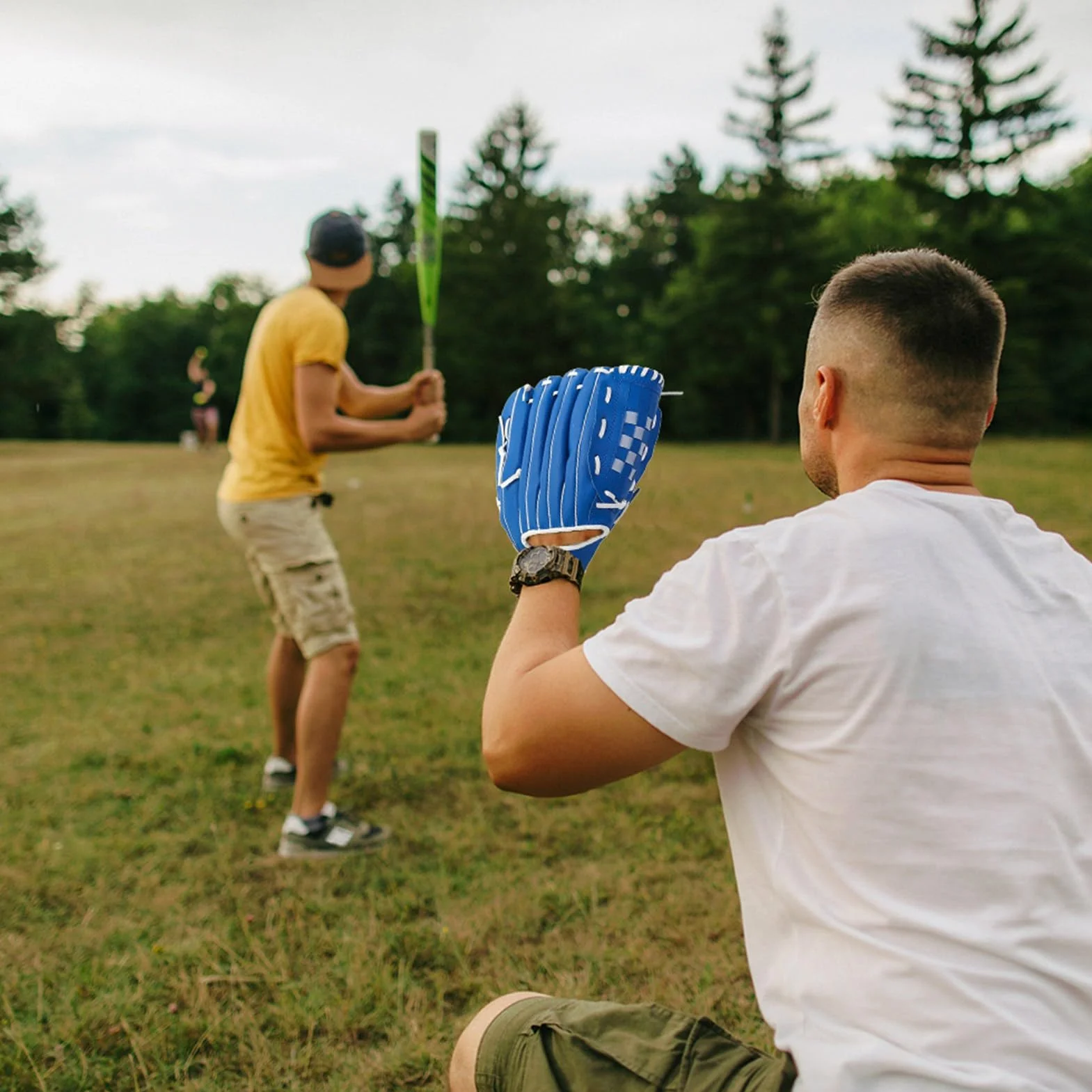 Wakects Giove di Baseball Giovanile, di Pratica del Baseball, Guanto Sinistra in Pelle PU con Polso Morbido, Tasca Profonda, Punti Rinforzati