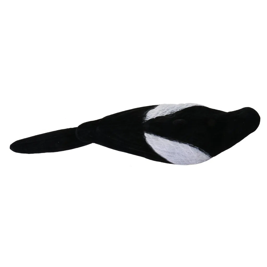 MagiDeal Piena Floccato Vocazione Realistica Tiro Gazza Decoy Caccia Esca Decoying Bianco Nero Plastica Robusto Accessorio Sport