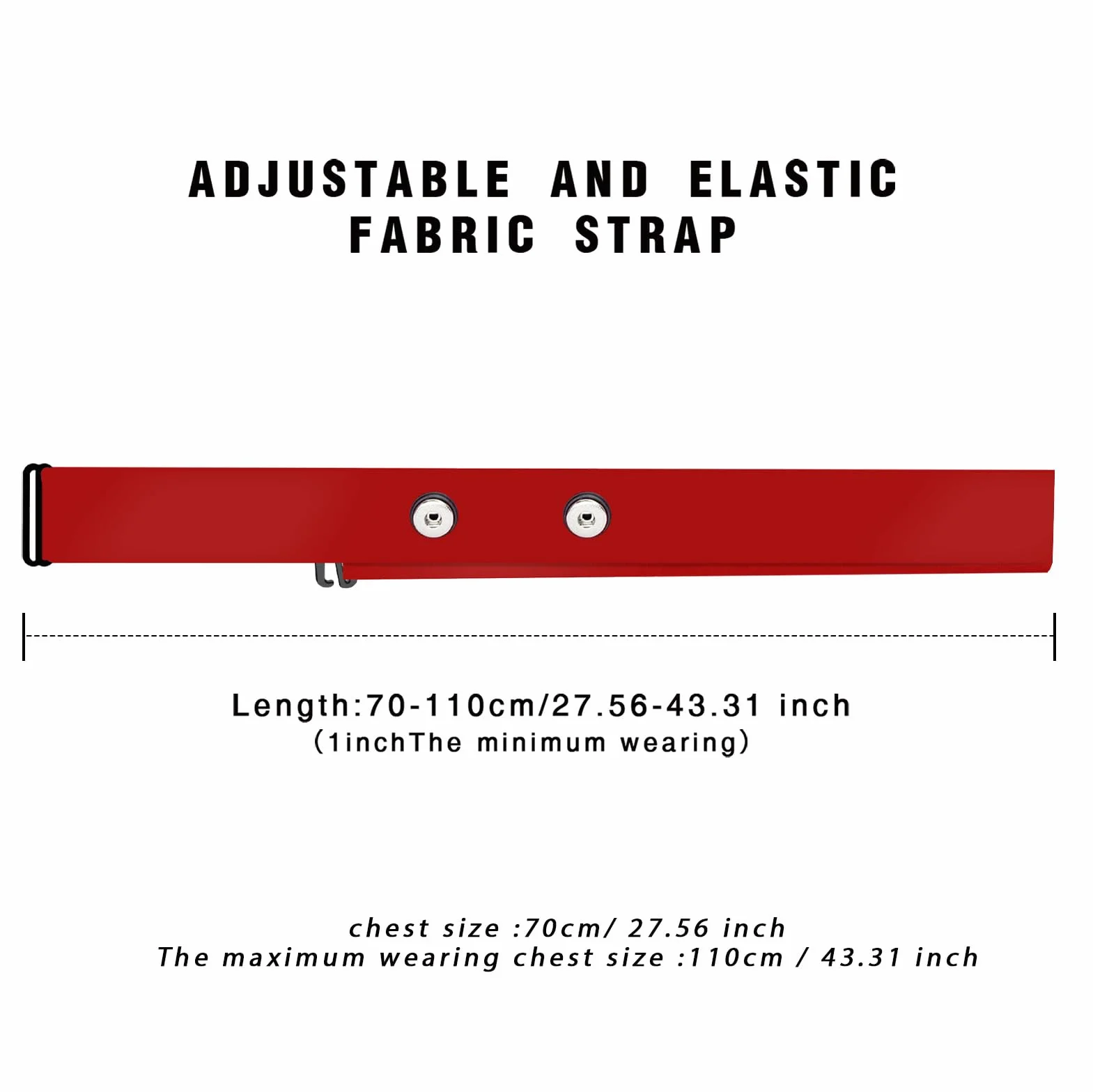 FITCENT Fascia Elastica Regolabile per Cardio Frequenzimetro per Garmin, Wahoo, Polar H10, Coospo,Magene, Bryton,LIVLOV