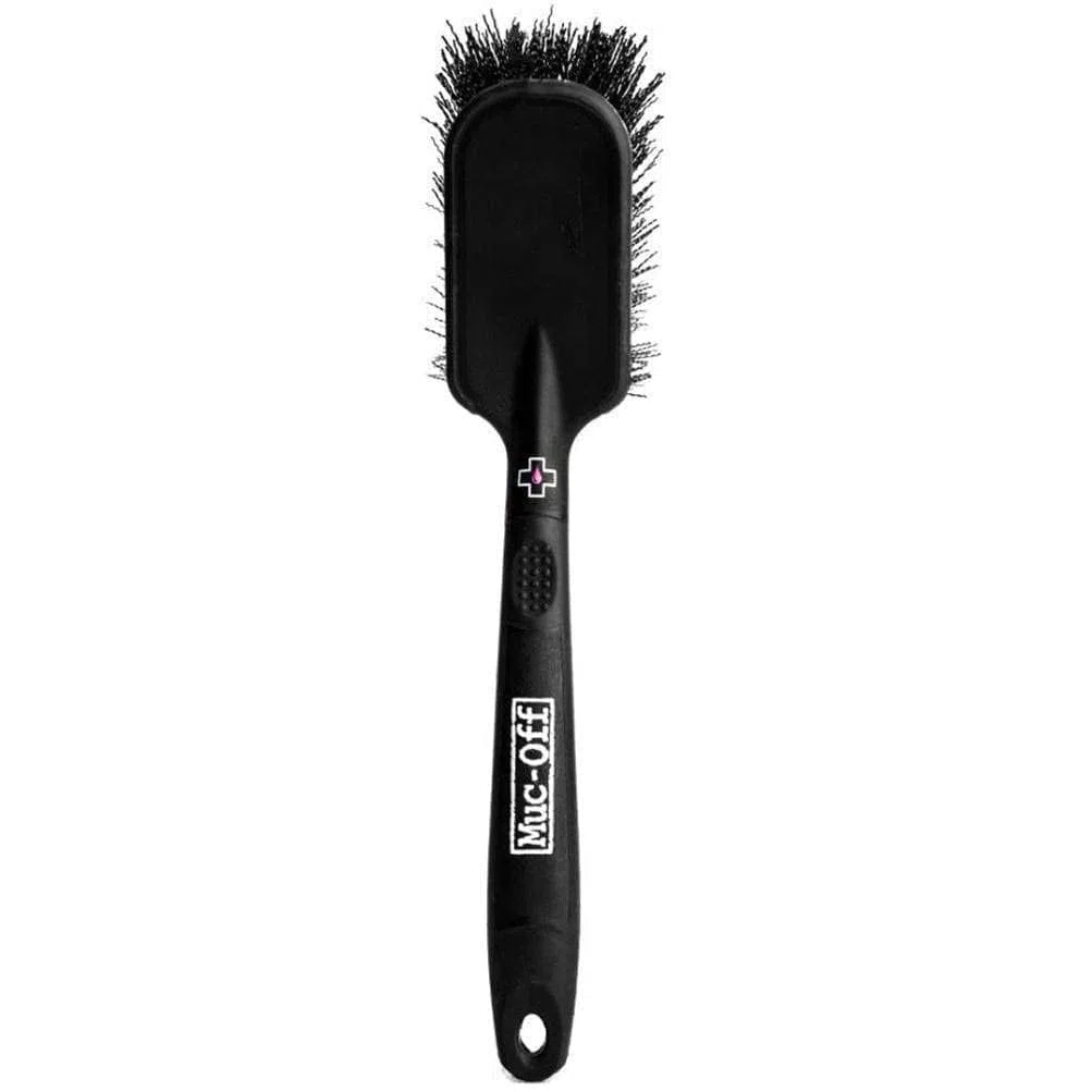 Muc-Off Tyre & Cassette Brush - Spazzola Pulizia Bici con Manico Gommato - Spazzola Setole Morbide e Durevoli in Nylon - Perfetta per Pulire Pneumatici e Trasmissione