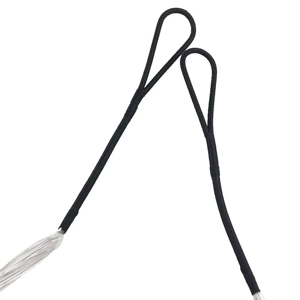 CRS-004C, Corda per Balestra, 66,5 cm, Peso di trazione: 79,4 kg, Fibra di Poliestere, Bianco e Nero