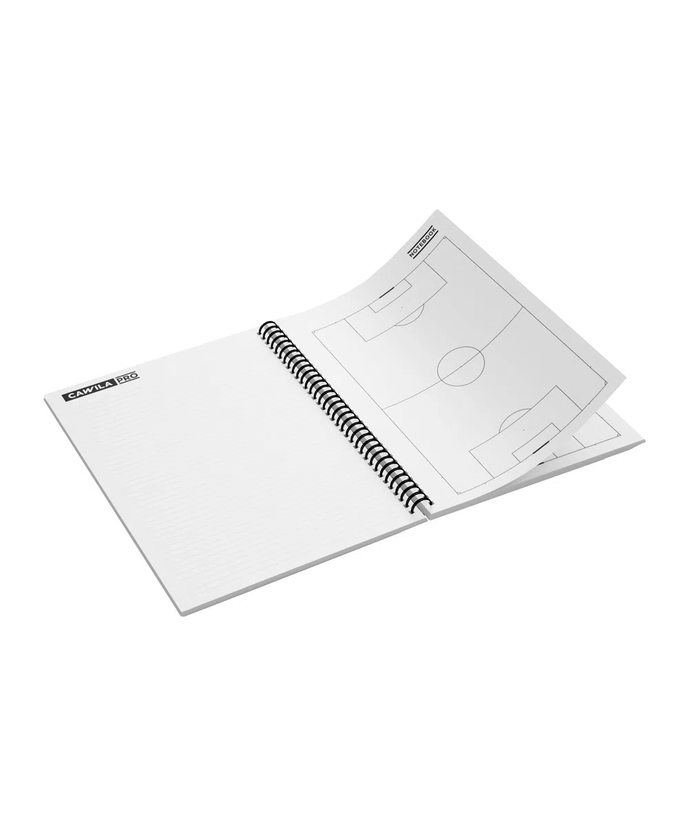 Cawila PRO Notebook, blocco raccoglitore ad anelli, formato A4, 100 fogli, blocco educativo per allenatori
