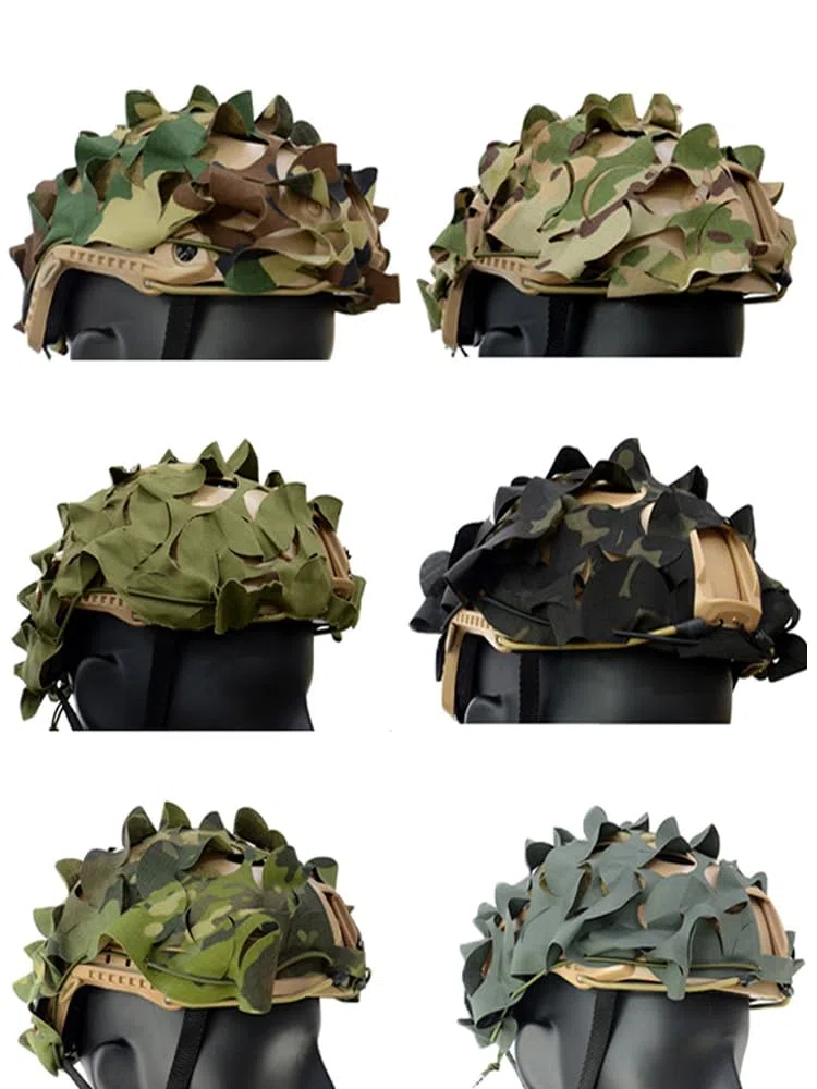 ACEXIER Copertura per Casco tattico per Softair, Mimetico, Militare, per Casco Fast MH PJ BJ, Paintball, Attrezzature Militari