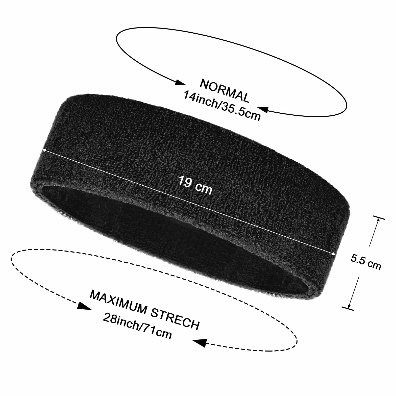 Hestya 3 Pezzi Fasce Sportive per Donna Uomo Fascia Capelli Elastica Antiscivolo Bandana Antisudore per Fronte Jogging Correre Fitness Yoga Bicicletta Pallacanestro