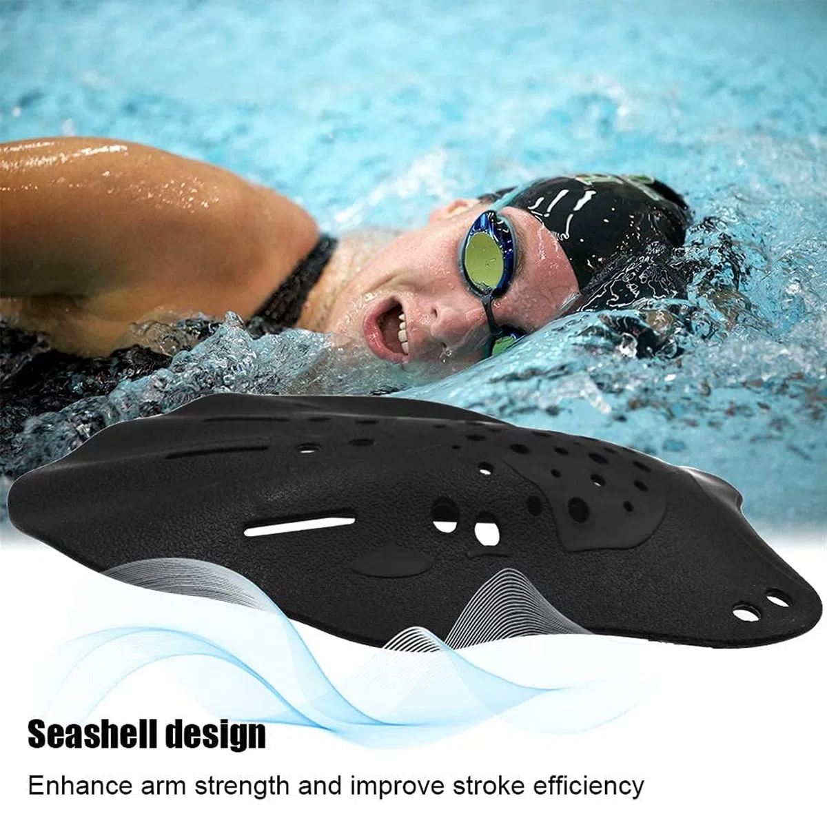 Pale Da Mano Da Nuoto - Swim Paddle - Pagaia Regolabile Per Nuoto, Pagaia Per Nuoto Mano，Palette Per Allenamento Al Nuoto, Per Il Nuoto, Accessori Per l'Allenamento Per Adulti Unisex