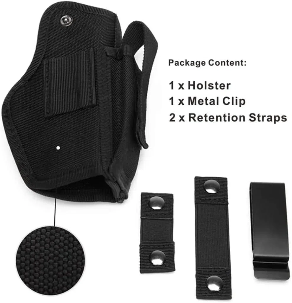 Fondina tattica per pistola Fondina per pistola nascosta Fondina universale per cintura sinistra/destra con porta caricatore per G1ock 17 19 Beretta M9