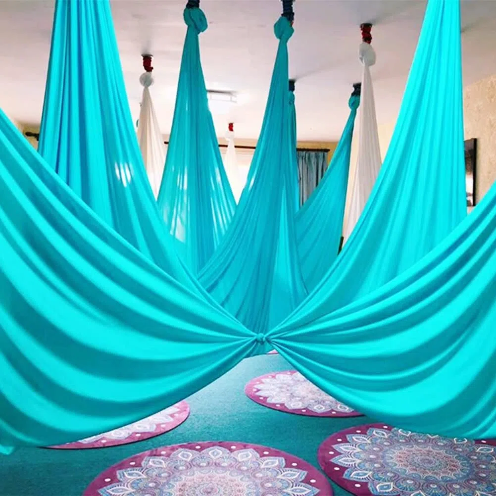 TIANTIAN Amaca Aerea per Yoga in Tessuto di Seta - Swing Durevole Multifunzionale Elastico - Attrezzo di Formazione per Pilates e Inversione - per Principianti e Professionisti
