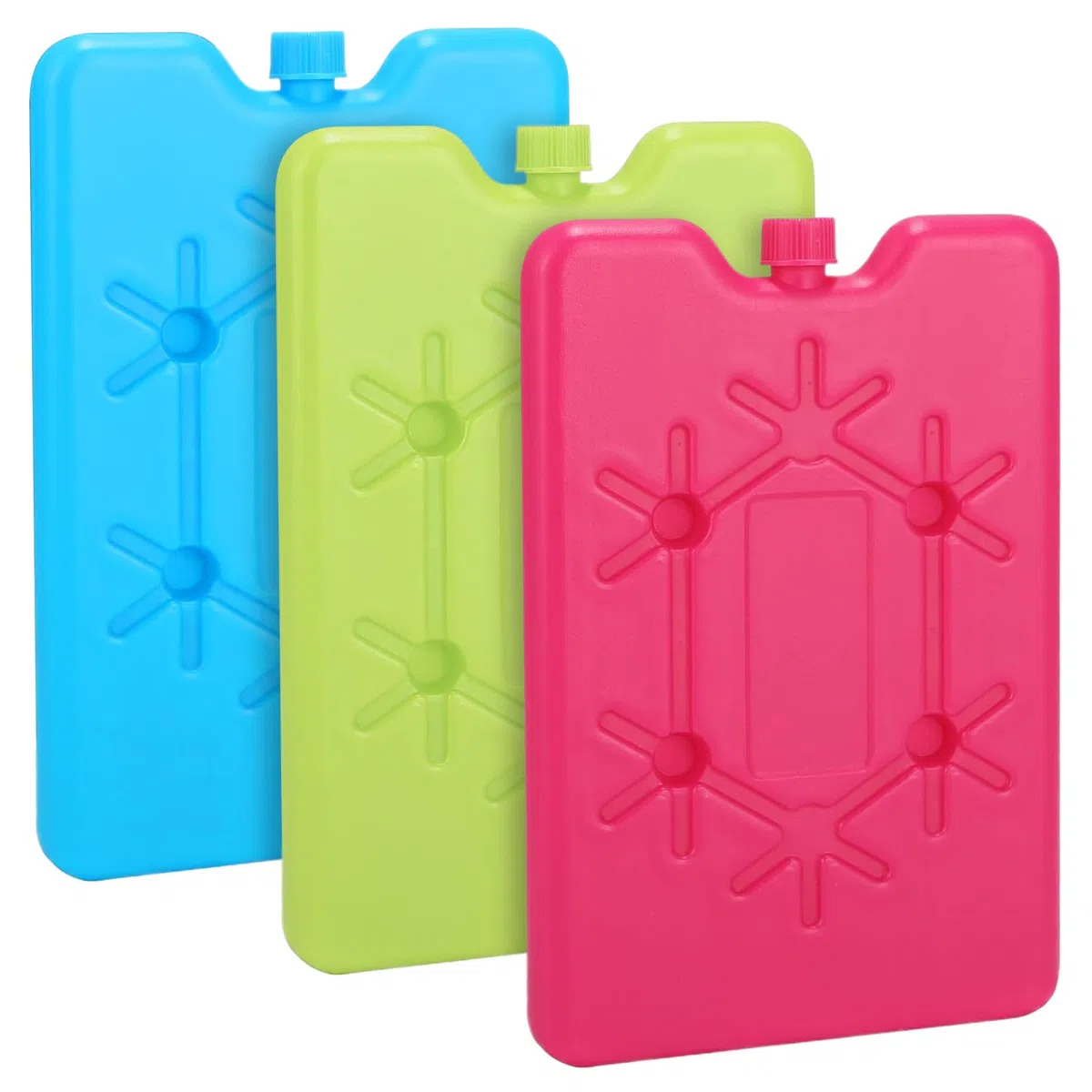 Ghiaccioli per Borsa Frigo Piccoli, 3 Pezzi 200ml Mattonelle Ghiaccio Riutilizzabili, Elementi refrigeranti per Viaggi, Picnic, Campeggio, Escursioni, Vacanze