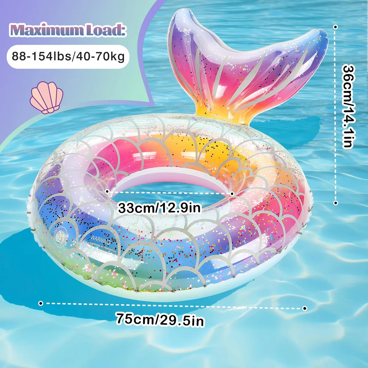 MoKo Tubo da Nuoto e Galleggiante per Piscina, Anello Gonfiabile per Spiaggia e Piscina con Design Carino, Braccioli per Bambini e Adulti