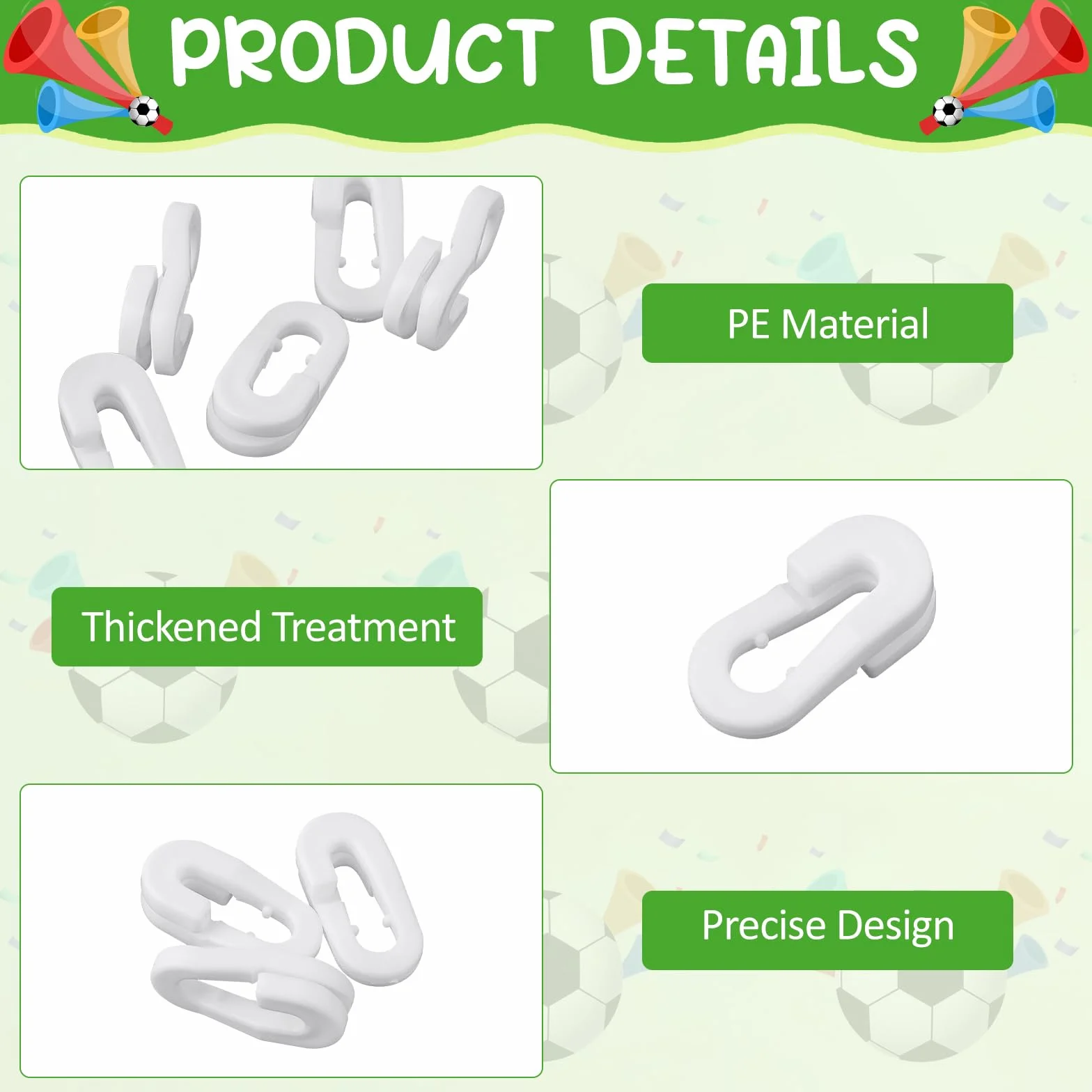 20 Pezzi Bianco Clip Fissaggio Rete Ombreggiante, Clip in Plastica per Tessuto Ombreggiante, Affidabile Clip Speciali con Occhiello, Riciclabile Clip per Reti da Calcio Badminton Tennis Sports
